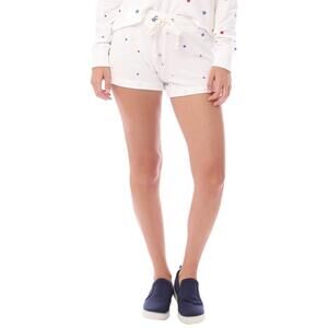 Alternative Cozy Lightweight French Terry Shorts Ivory Multi Dreamy Stars MD
